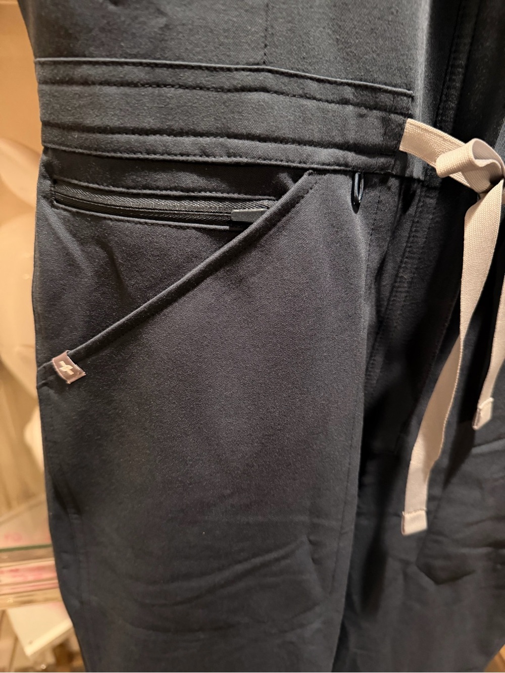 Figs Navy Sleeveless Utility Jumpsuit - Picture 5 of 9